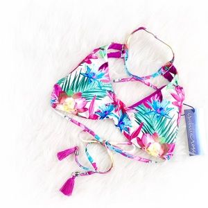 Isabella Rose | vibrant tropical floral bikini top